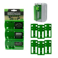 StealthMounts Green Battery Mounts For Festool 18V Batteries Excluding ERGO) (6 Pack) &pound;16.95